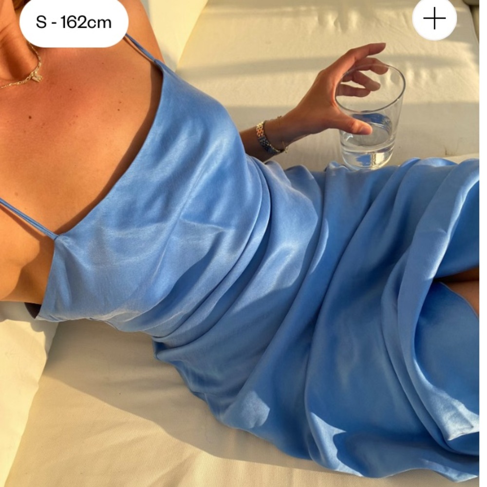 DJERF AVENUE Dream Dress Midi Sky - small